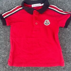 Moncler Baby 6M Red Polo Shirt